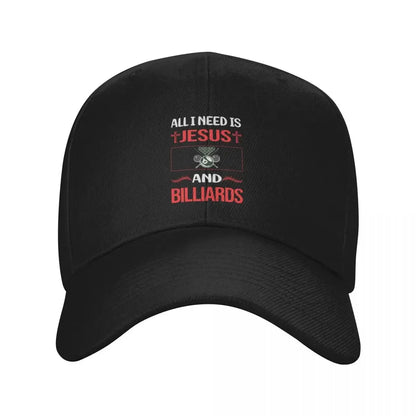 New Funny Jesus Billiards Baseball Cap