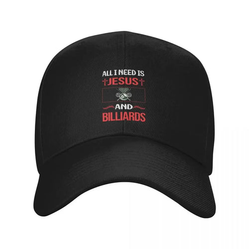 New Funny Jesus Billiards Baseball Cap