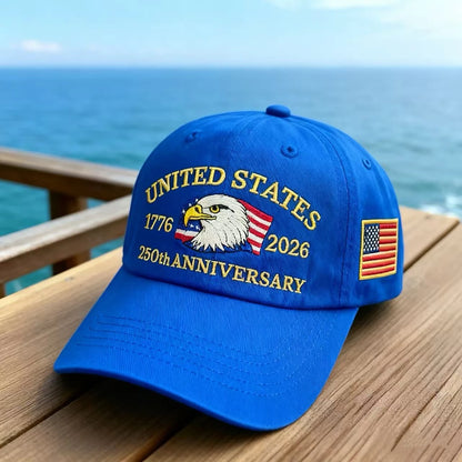 250th Anniversary Hat USA Patriotic Baseball Caps For Men Women