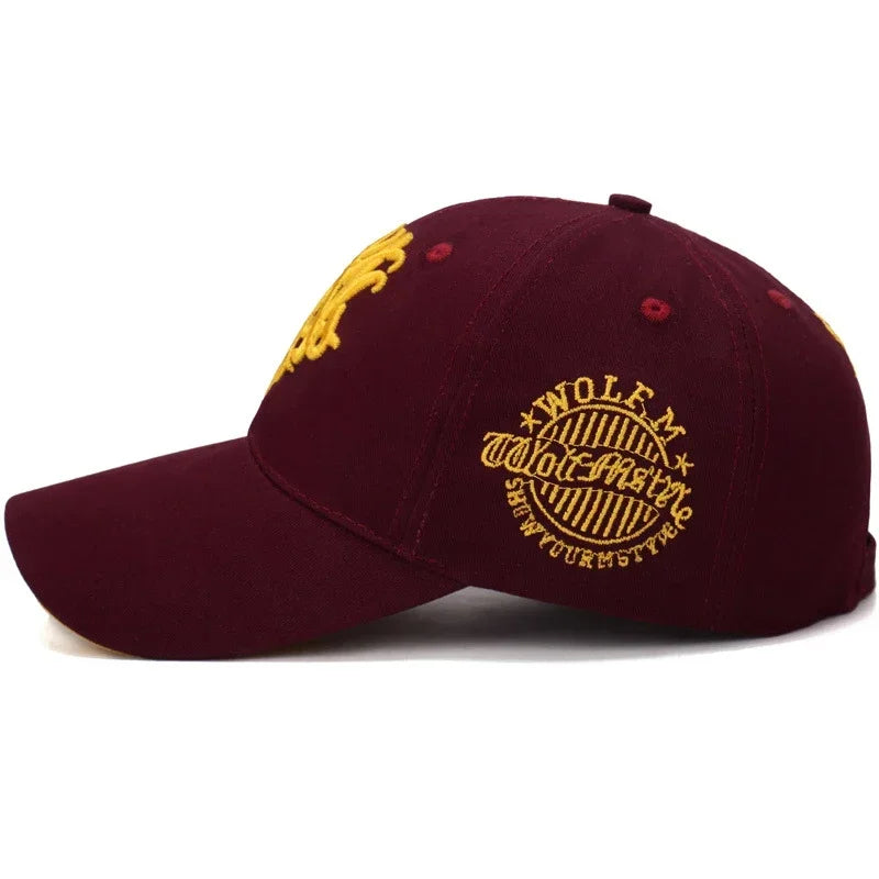 New Fashion Chrysanthemum Embroidery Cotton Baseball Cap