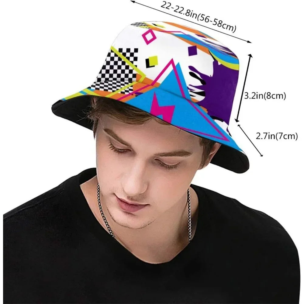 Hippie Peace Sign Fisherman Cap Summer Unisex Printing Bucket Hat