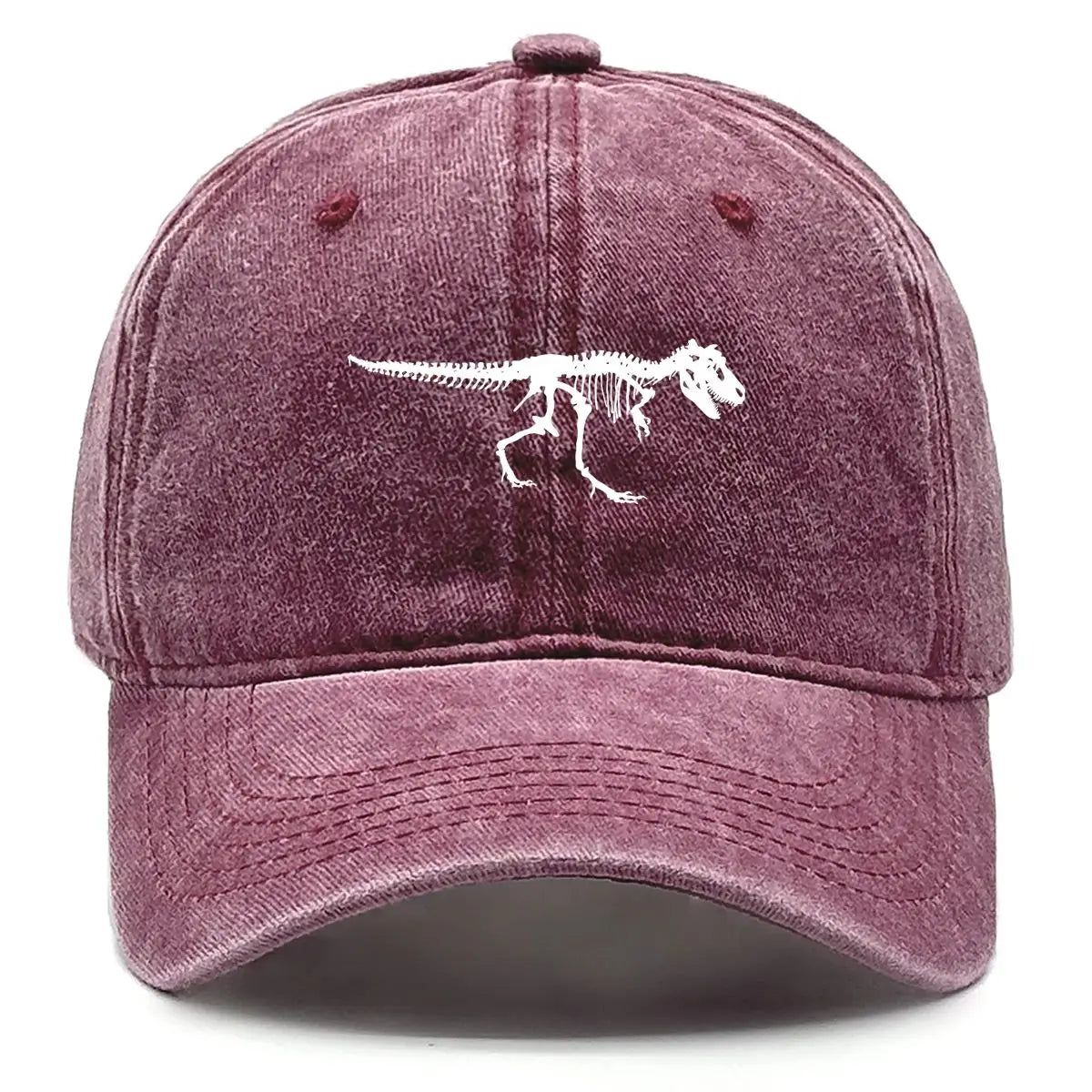 Skeleton Dinosaur Print Baseball Cap