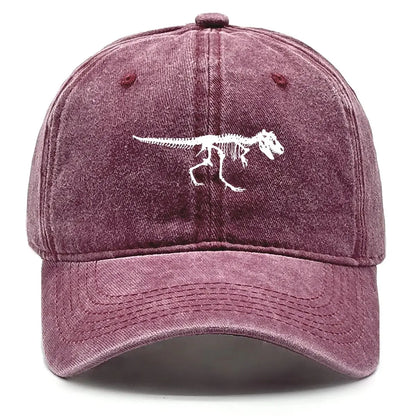 Skeleton Dinosaur Print Baseball Cap