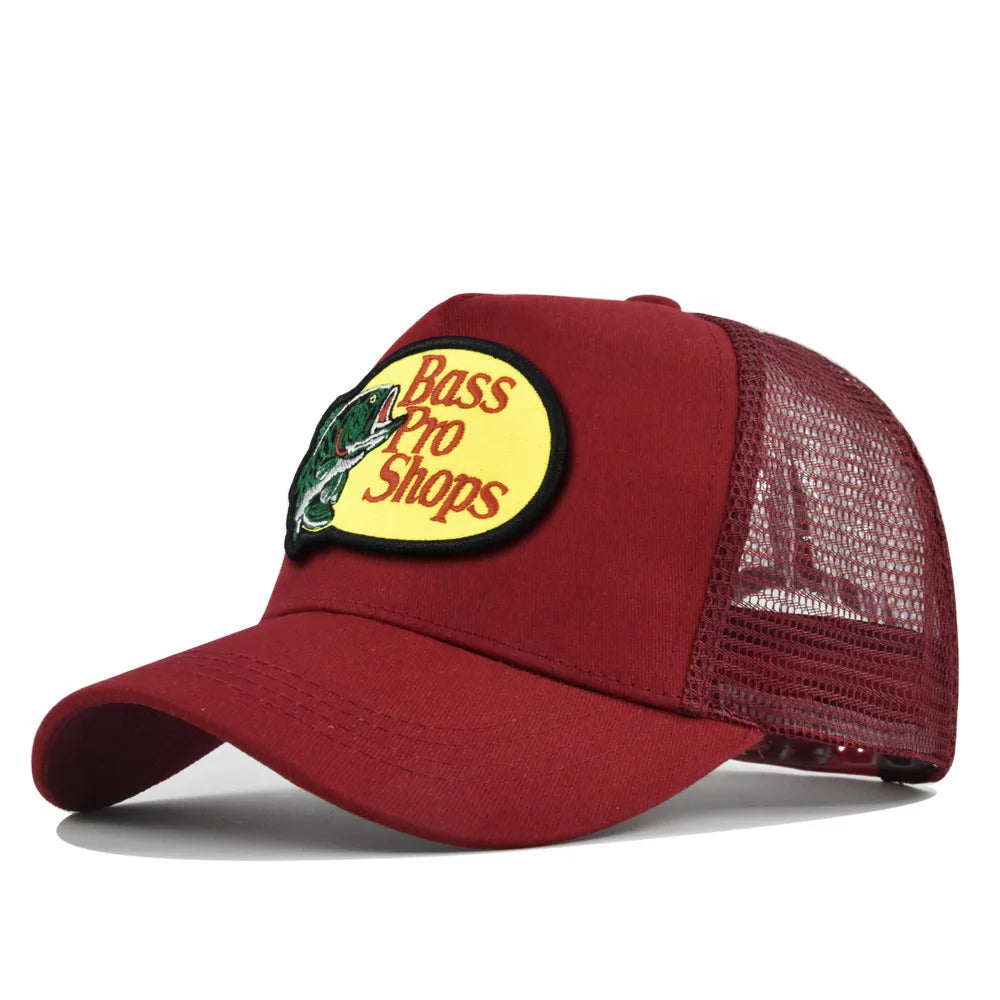 Bass Football Baseball Caps