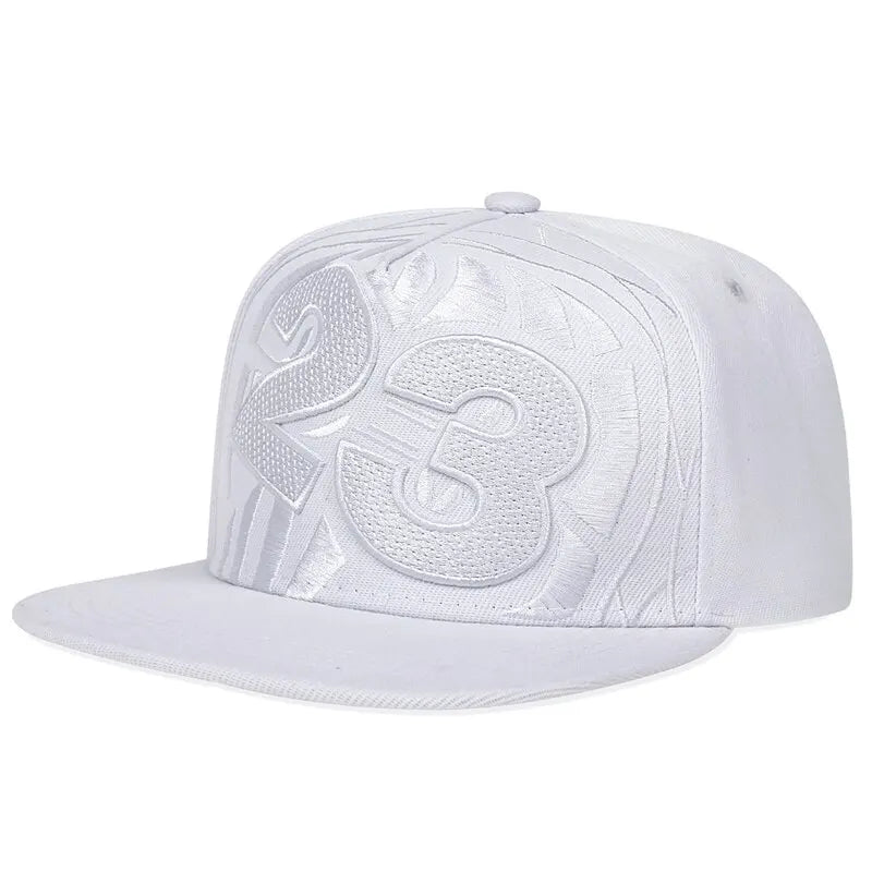 Unisex 23 Basketball Letter Embroidery Hip-Hop Hats Snapback Caps Baseball Caps Sunscreen Hat