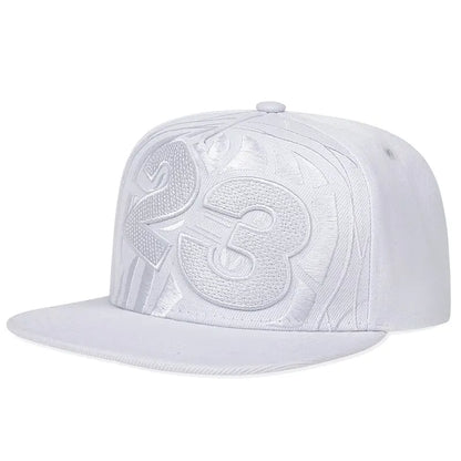 Unisex 23 Basketball Letter Embroidery Hip-Hop Hats Snapback Caps Baseball Caps Sunscreen Hat