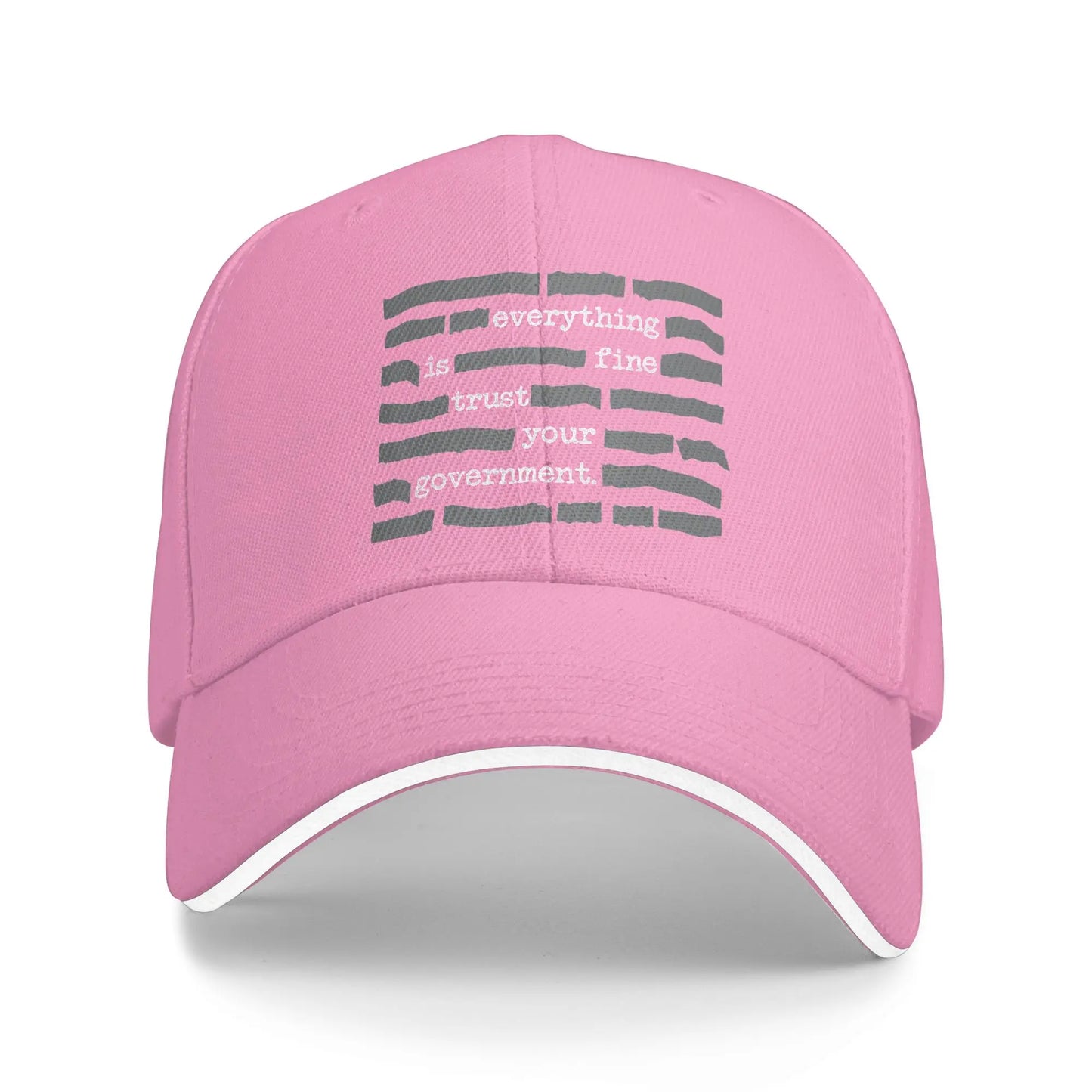 Summer Everything Is Fine Trust Your Government Baseball Cap