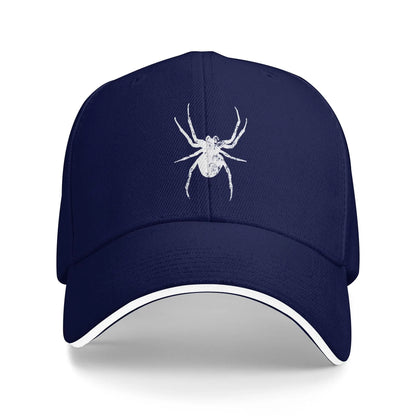 Grunge Spider Print Casual Baseball Cap