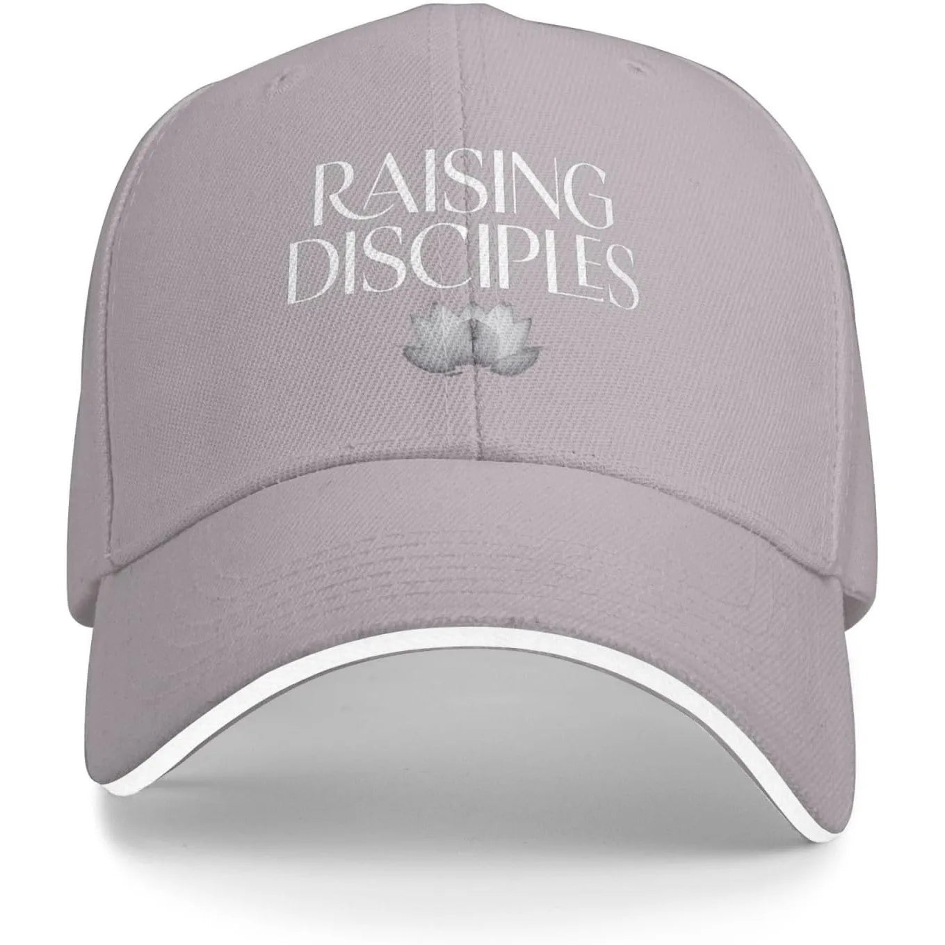 Raising Disciples Lotus Baseball Cap Polyester Casual Unisex Adjustable Sports Hat