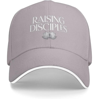 Raising Disciples Lotus Baseball Cap Polyester Casual Unisex Adjustable Sports Hat
