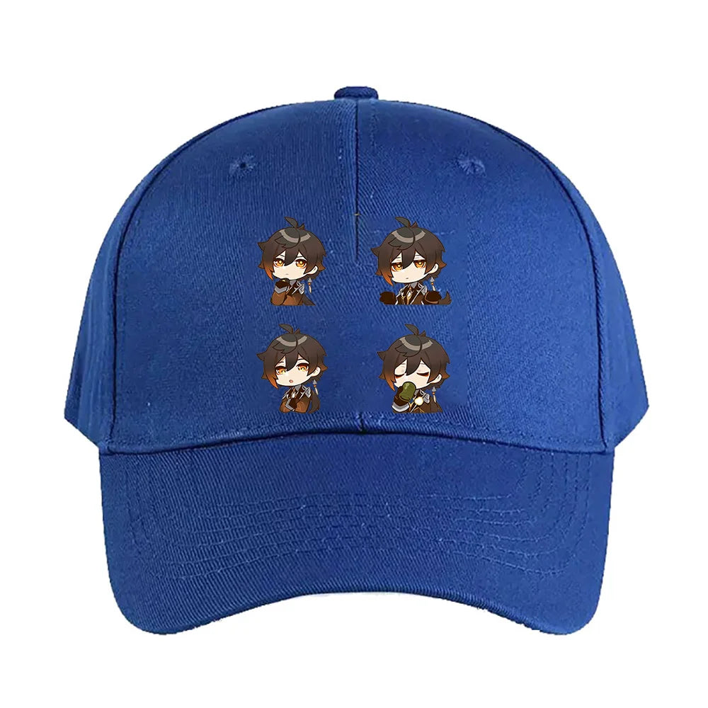 Zhongli Chibi Genshin Impact Baseball Cap