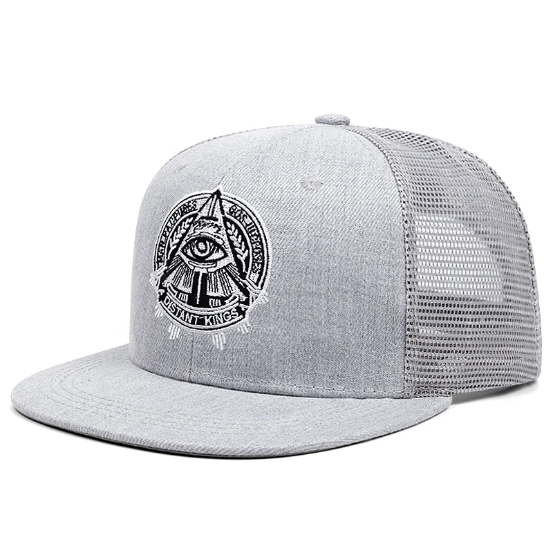 Eye of God Flat Edge Hat Mesh Hat Snapback Hat