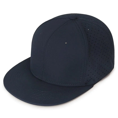 High Quality Full Closed Mens Snaoback Cap Causal Solid Flat Brim