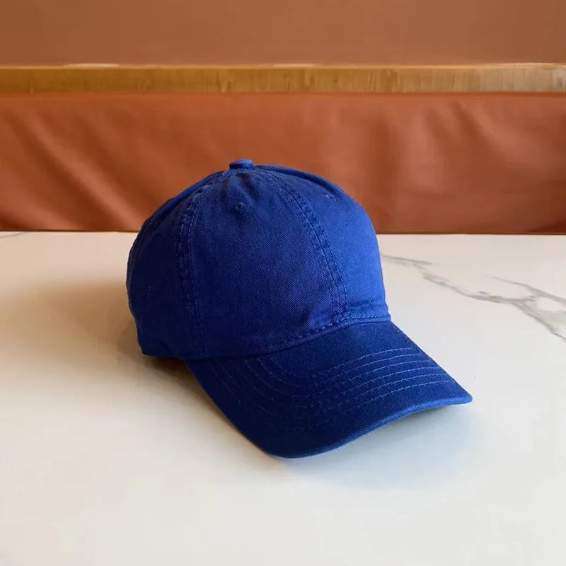 Simple Solid Color Cap Men And Women Casual Fashion Trend Baseball Cap