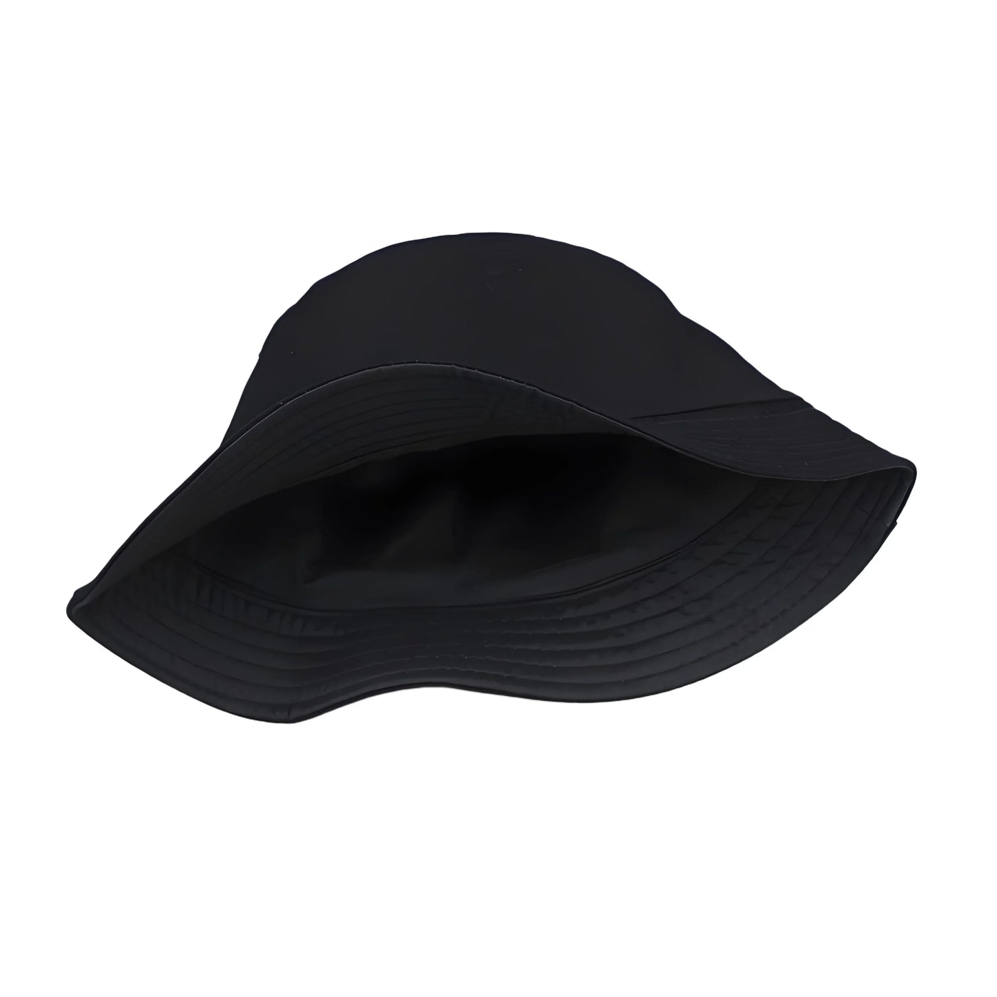 Black Bucket Hat Summer Fisherman Hat Fishing Cap With PICOLE NATIONALE Print