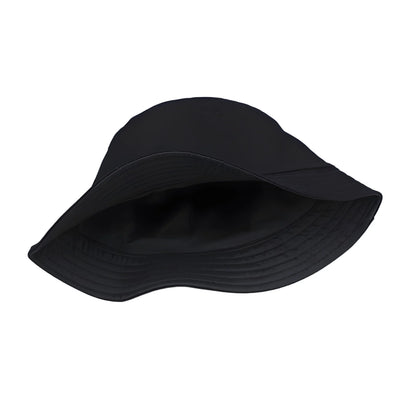 Black Bucket Hat Summer Fisherman Hat Fishing Cap With PICOLE NATIONALE Print