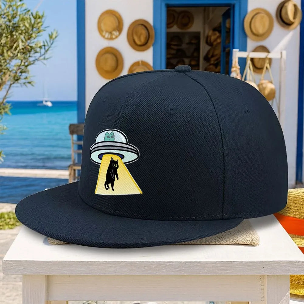 A Versatile Casual Alien Cat Scratch Black Cat Baseball Cap
