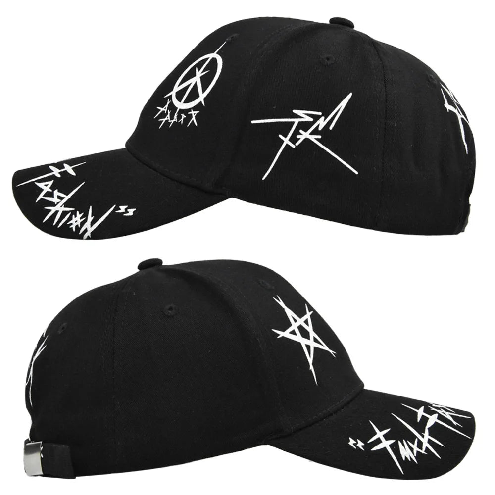 Letter Baseball Cap Graffiti Sun Hip Hop Cap