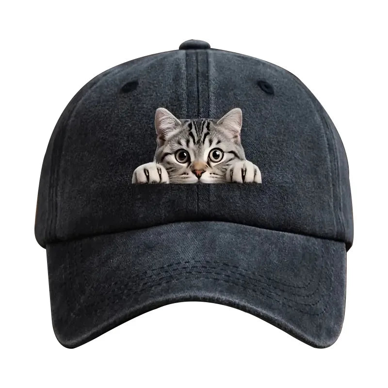 Fashion Washed Cotton Denim Baseball Caps Men Women