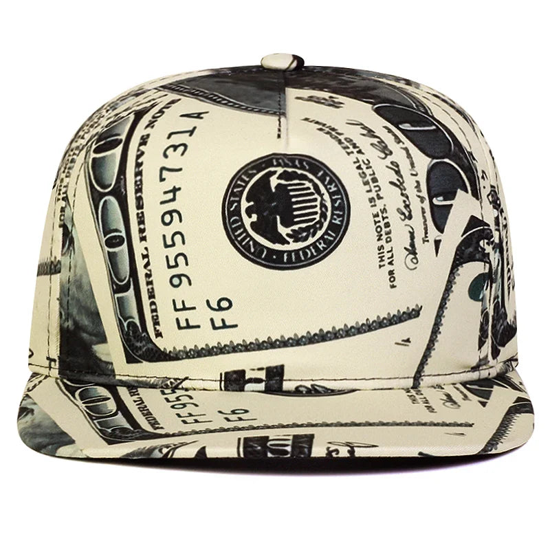 New Fashion Dollar Printing Baseball Cap