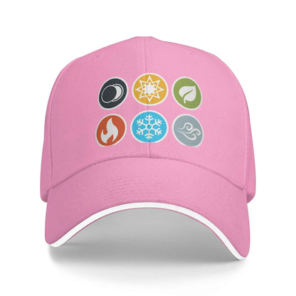 Spring Casual Baseball Cap Gloomhaven Element Symbols Board Game Kpop Rock