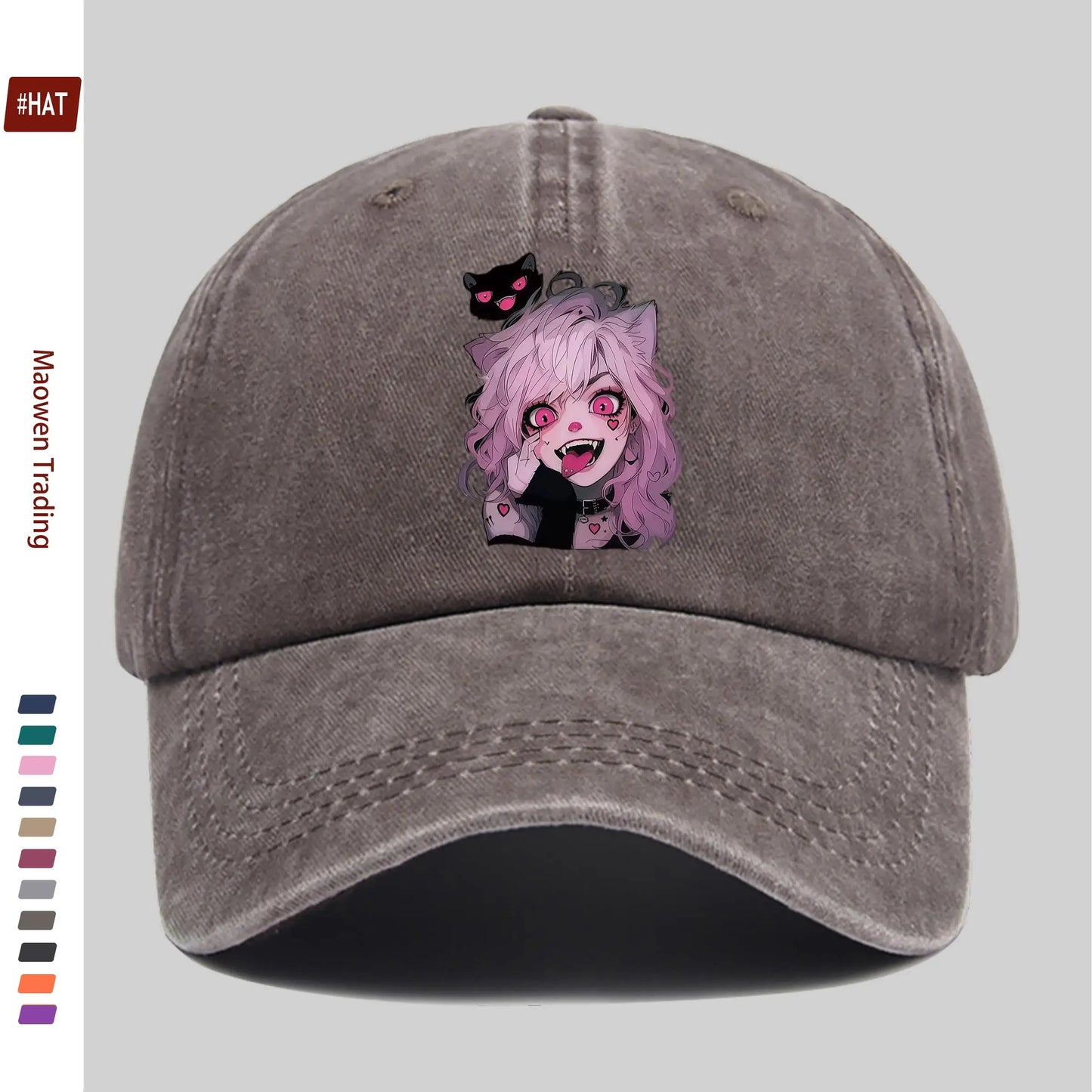 Anime Little Demon Cute Printed Pattern Baseball Cap