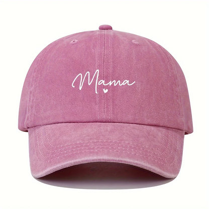 Mom Loves Patterned Printed Baseball Caps