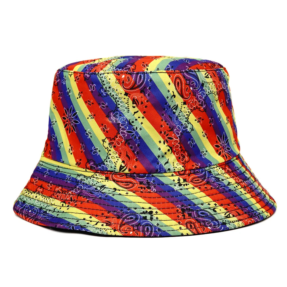 Summer Sun Hat Reversible Yellow Duck Bucket Hat