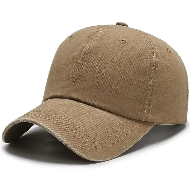 New Unisex Cap Plain Color Washed Cotton