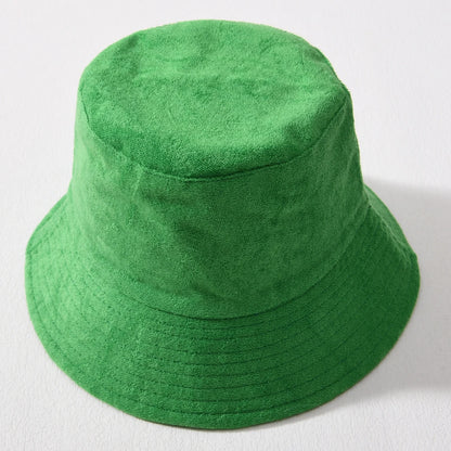 Simple Terry Cloth Towel Bucket Hat