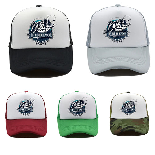 Fishing Print Baseball Cap