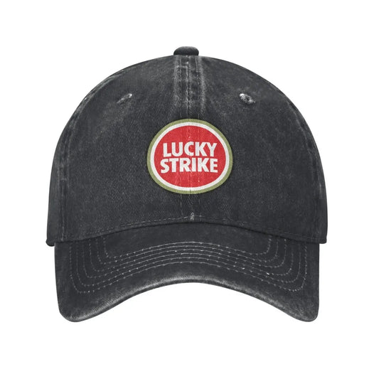 Lucky Strike Letters Troye Sivan Music Sport Retro Cowboy Washed Baseball Caps