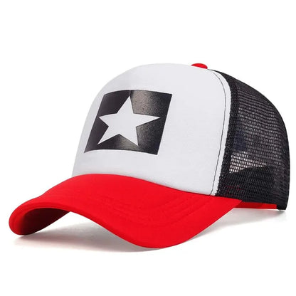 Five-Pointed Star Printed Baseball Caps