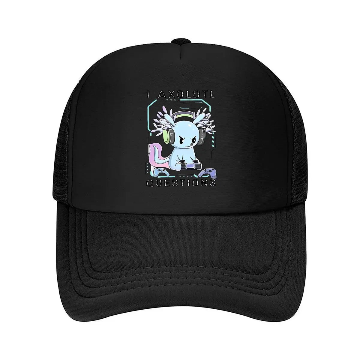 Gaming Axolotl Casual Mesh Baseball Cap