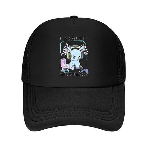 Gaming Axolotl Casual Mesh Baseball Cap