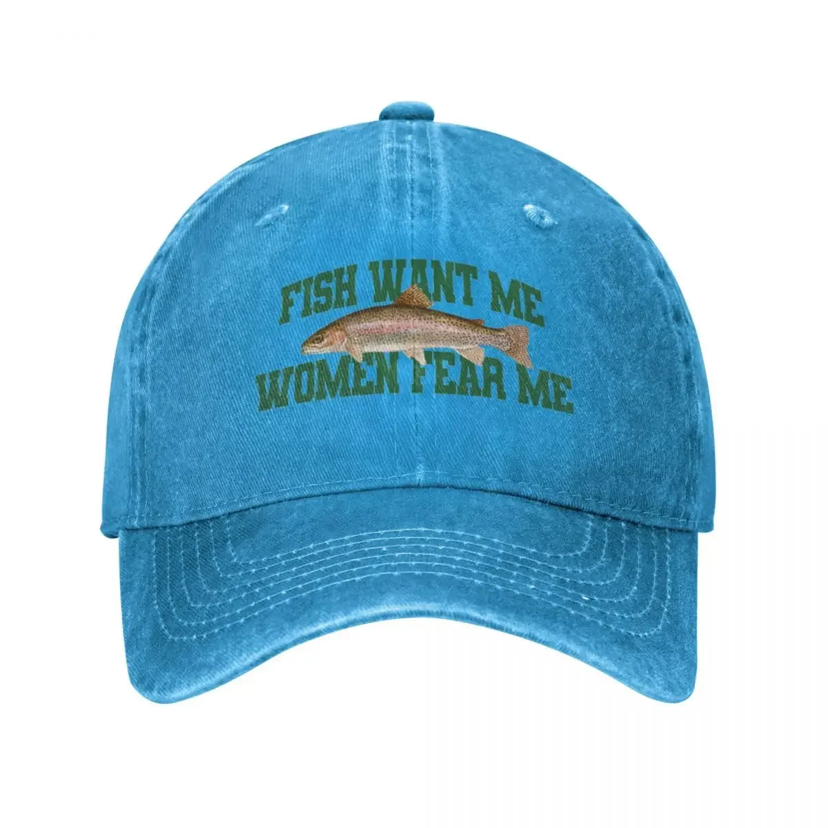 Fish Want Me Women Fear Me Meme Baseball Caps Classic