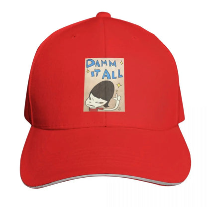 Yoshitomo Nara Damm It All Cartoon Cap Fashion Casual Baseball Caps