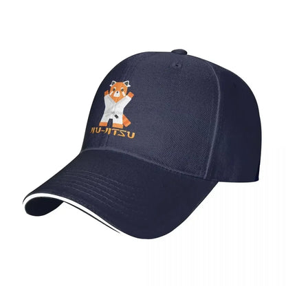 Jiu Jitsu Red Cat White Belt Baseball Cap