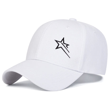 Unisex Five-pointed Star Embroidery Baseball Caps