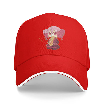 Chibi Kasane Teto Eating Bread Baseball Cap