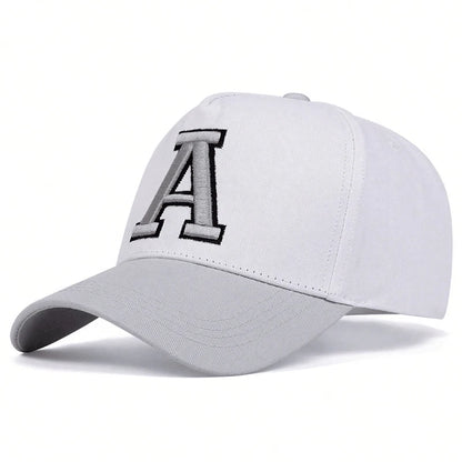 Unisex Stereoscopic A Letter Embroidery Baseball Caps Sunscreen Hat