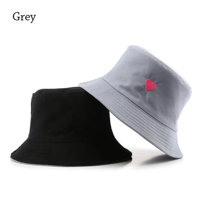 New Double-Sided Bucket Hat Women Men Sun Hat Panama Cap
