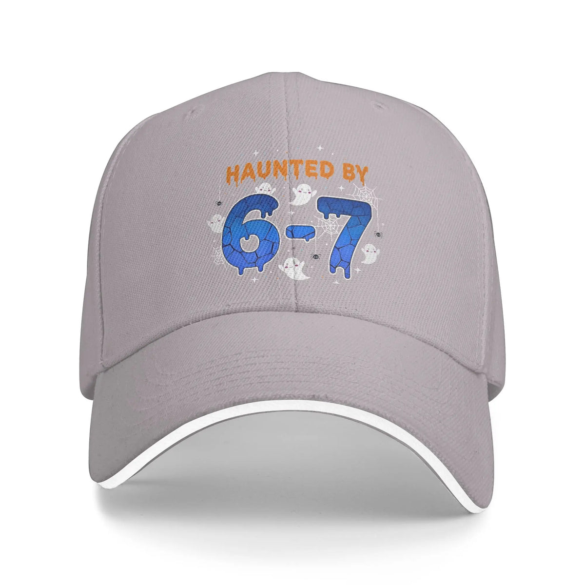 Haunted By 67 Meme Halloween Funny Spooky Haunted Baseball Cap
