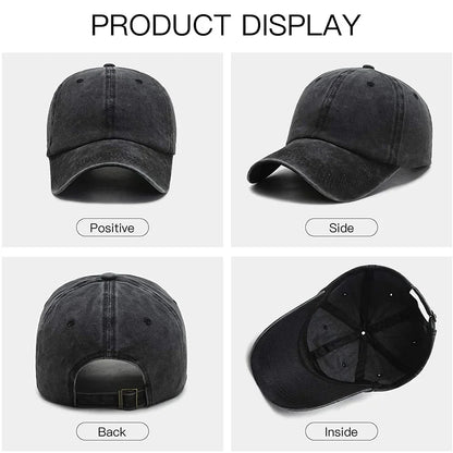 Boston Terrier Washed Baseball Cap