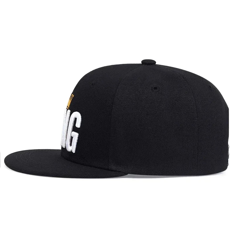 Unisex Crown KING Embroidery Hip-hop Hats Spring And Autumn Outdoor