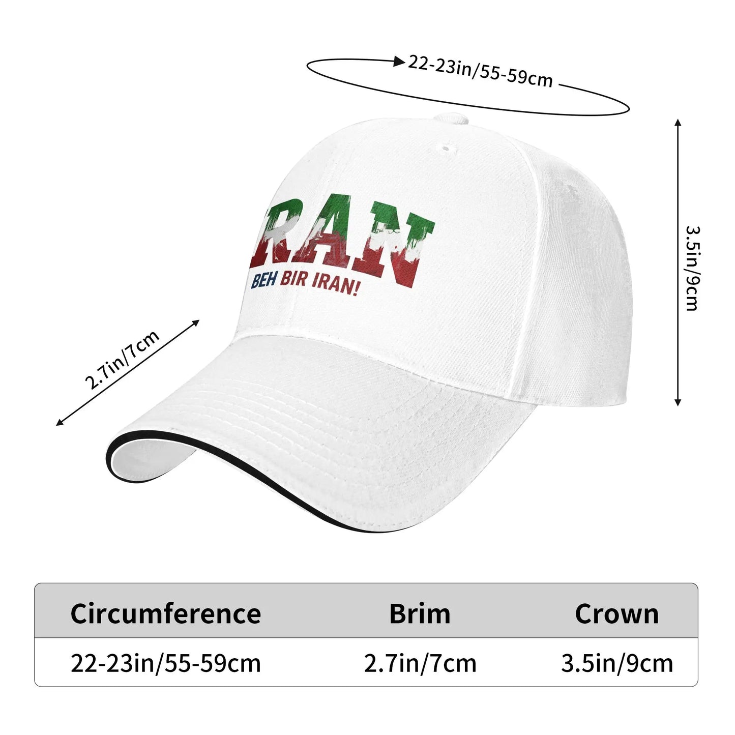 No War Iran 2026 Sun Baseball Cap