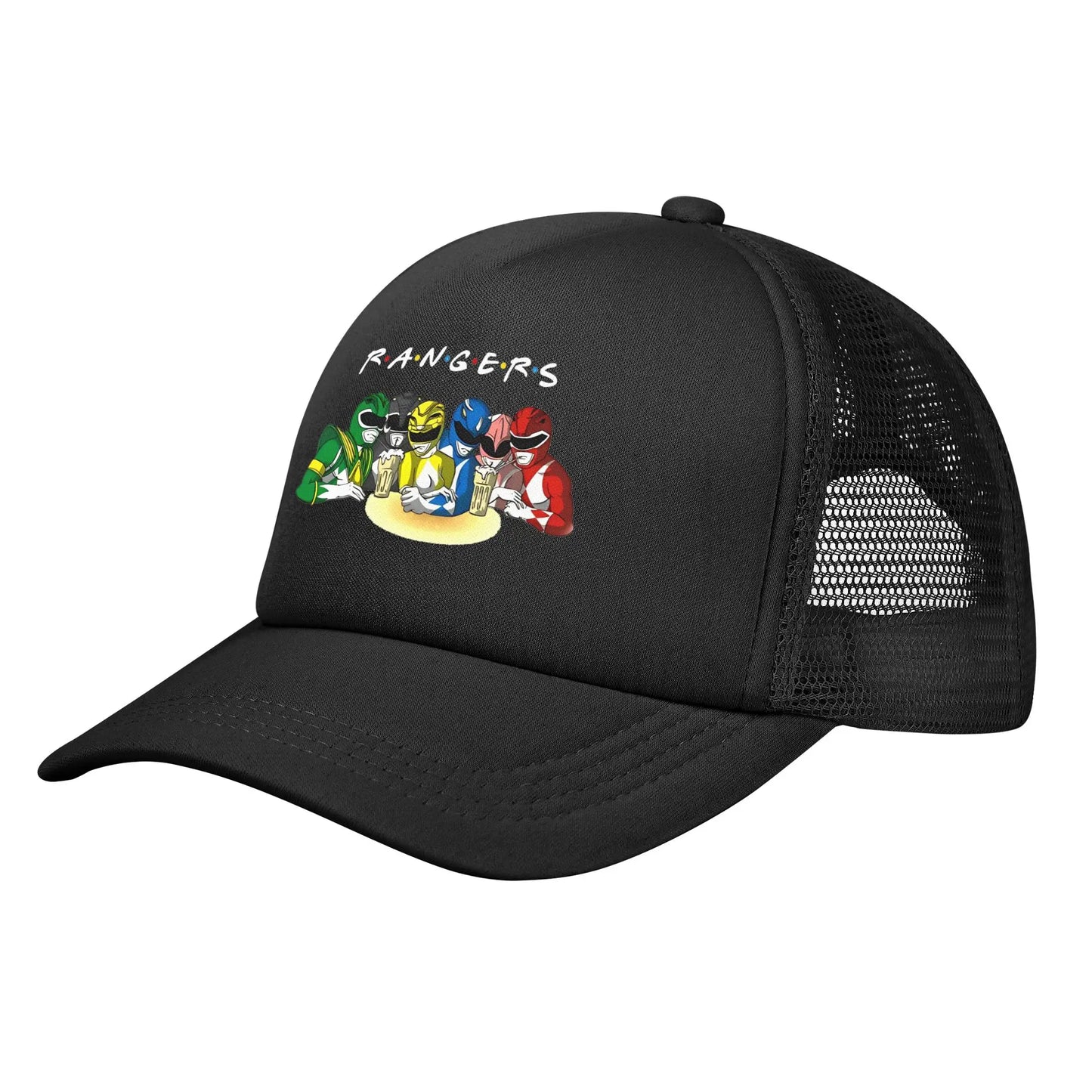 FUNNY Power Rangers FRIENDS Mesh Baseball Cap