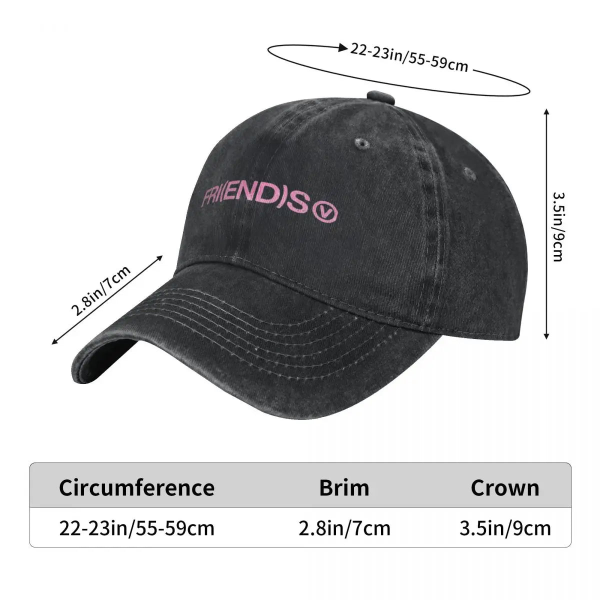 Casual Fri(END)s New Song Taehyung V Baseball Caps For Men Women