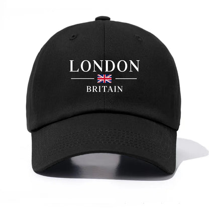 London Print Baseball Cap For Adults