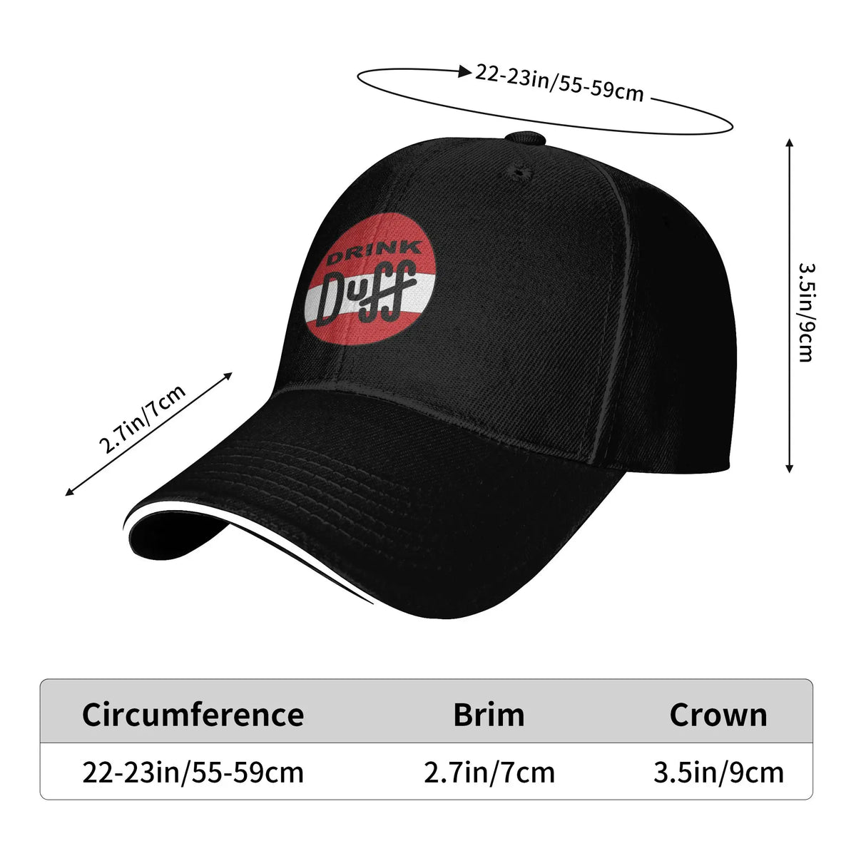 The S-Simpson Duff Beer Circle Baseball Cap